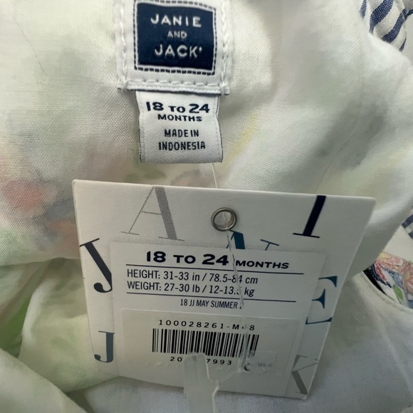 2/40 NWT Janie and Jack Paisley Off-The-Shoulder Top 18-24 Months - Picture 4 of 4